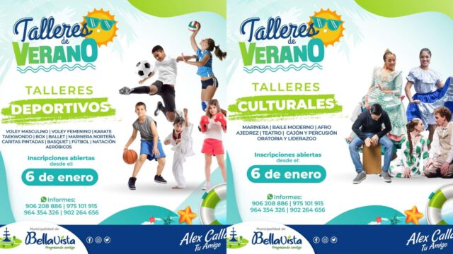 Entre 30 y 60 soles por talleres de verano en Bellavista